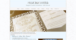 Desktop Screenshot of musicboxinvites.com