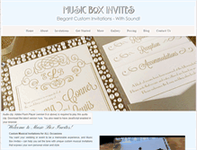 Tablet Screenshot of musicboxinvites.com